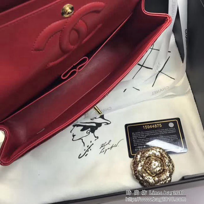 香奈兒CHANEL 升級版A1112小羊皮金銀鏈條單肩斜挎包 DSC1057